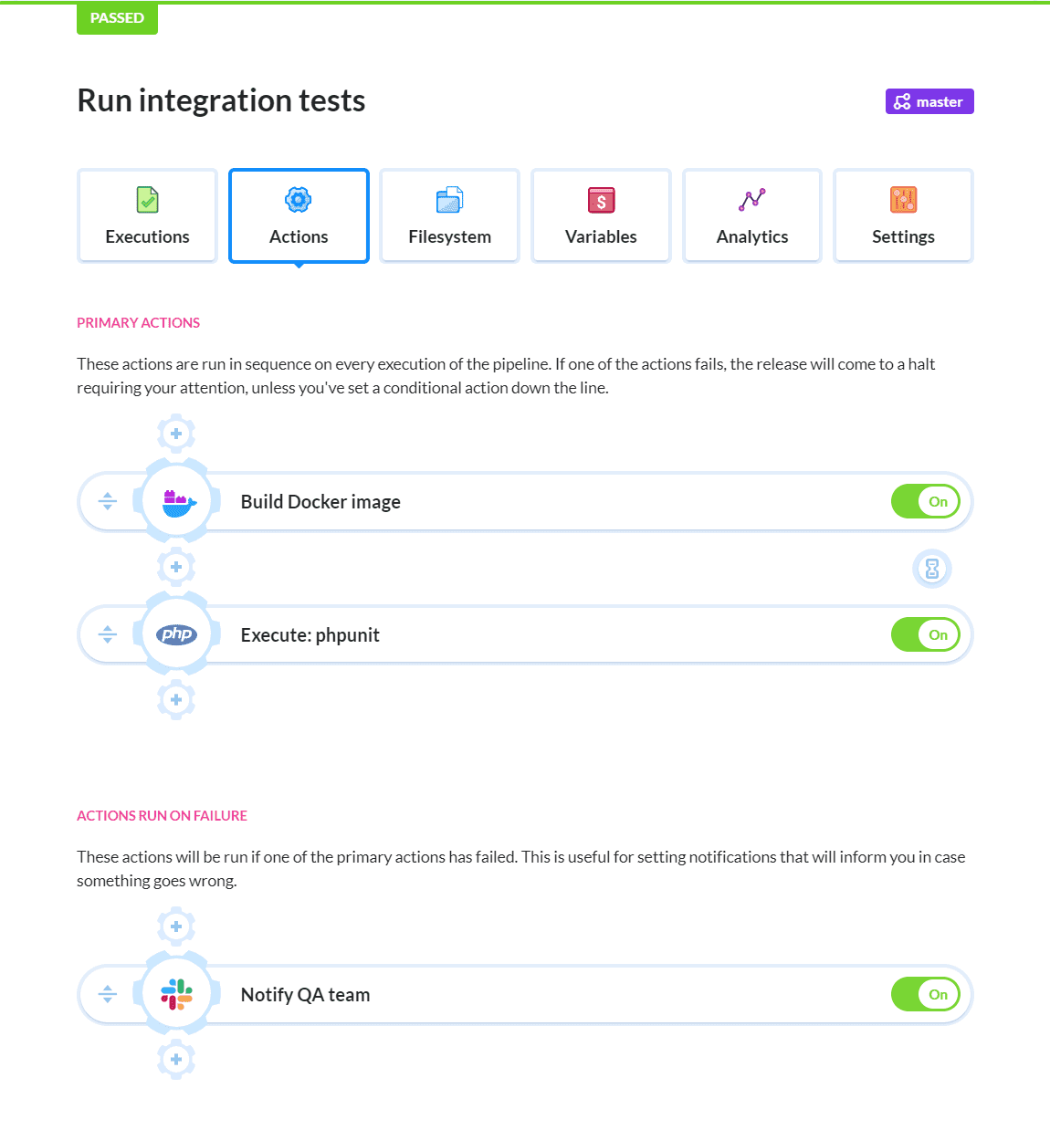 Custom service configuration