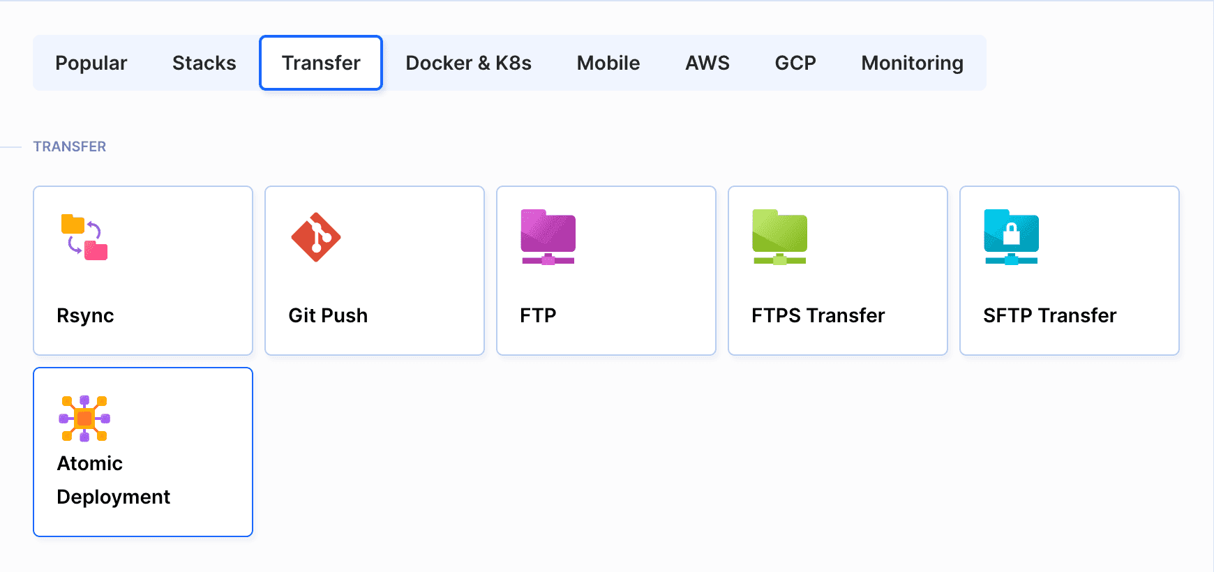 Atomic deployment