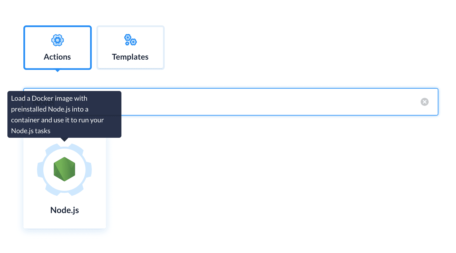 Node action