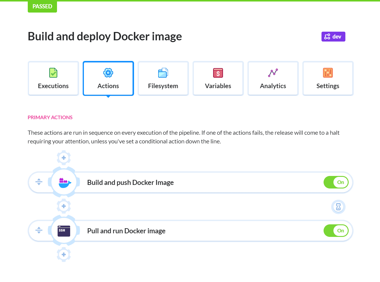 Docker delivery in Buddy