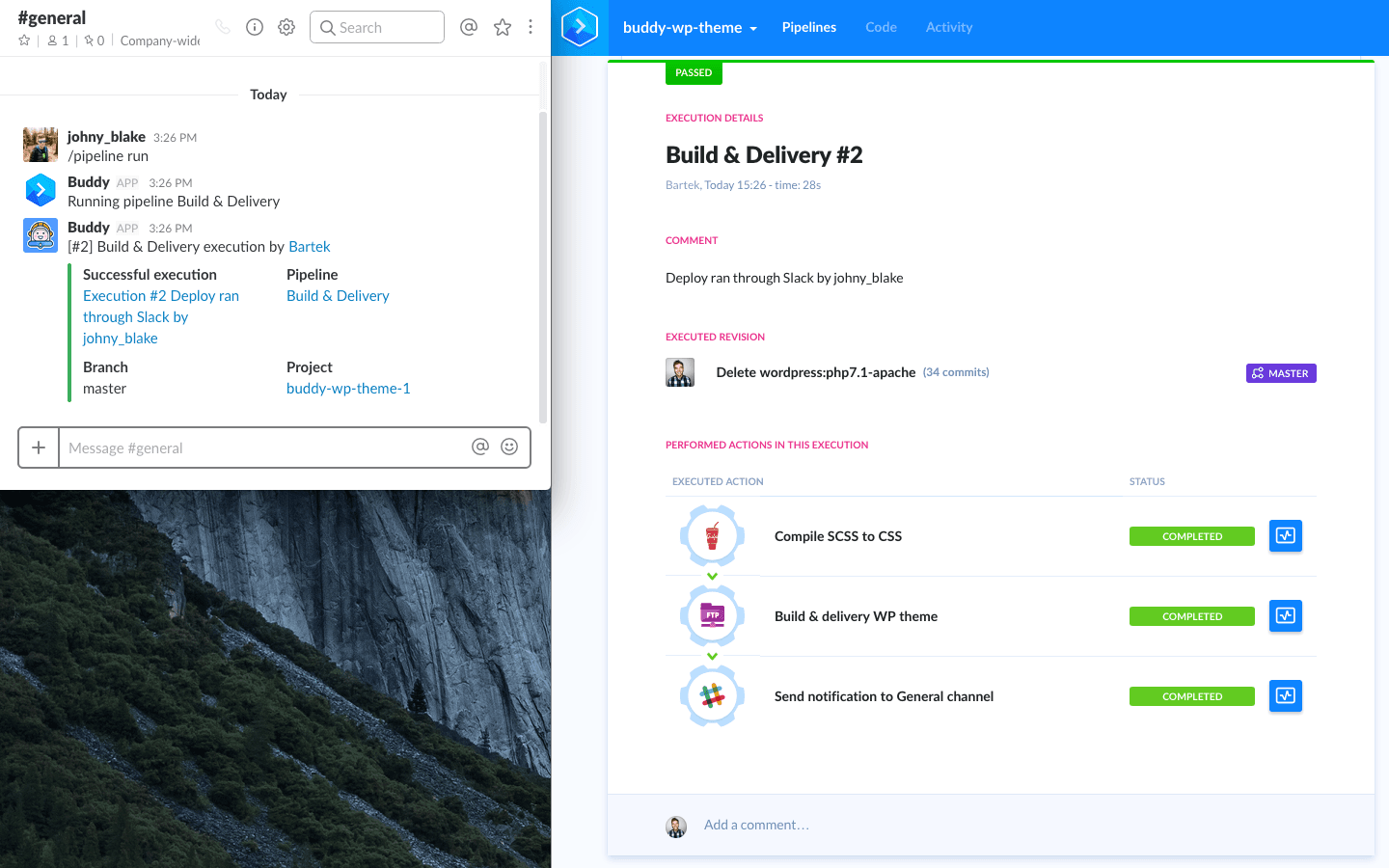 Running deployment from Slack