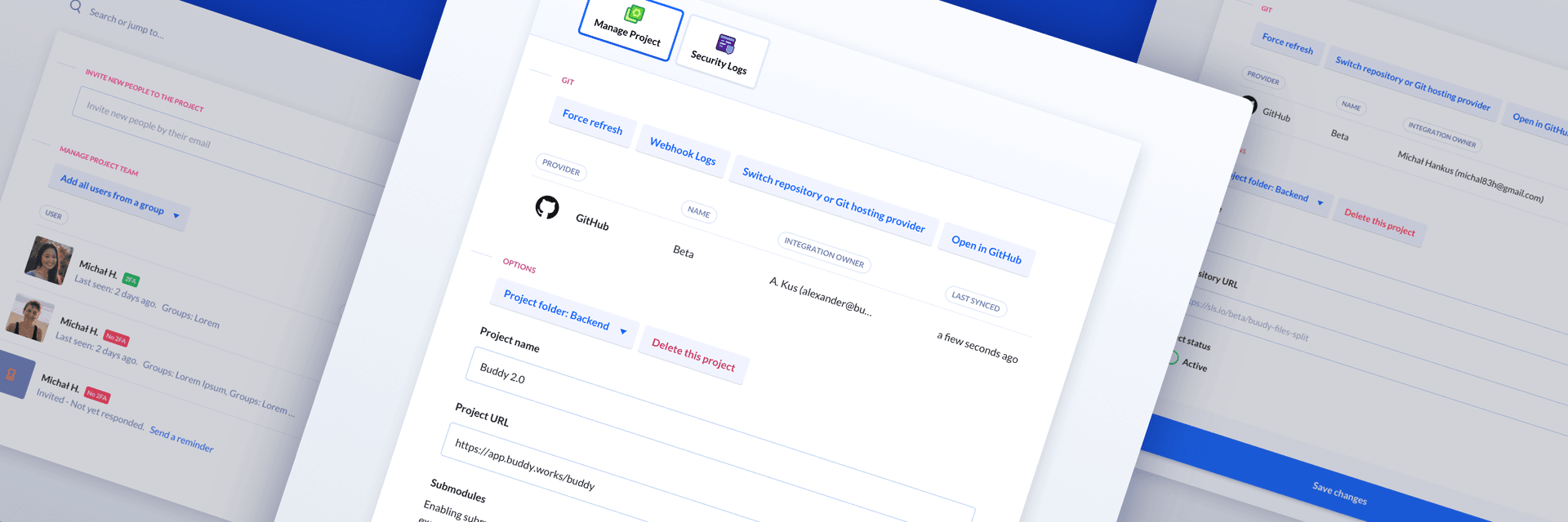 v2.0: New Project Settings & Teams views