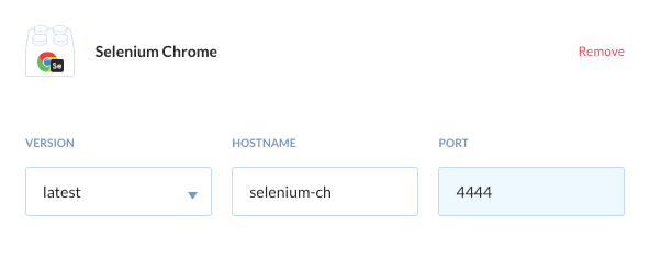Preview Selenium Chrome action, tab Environment