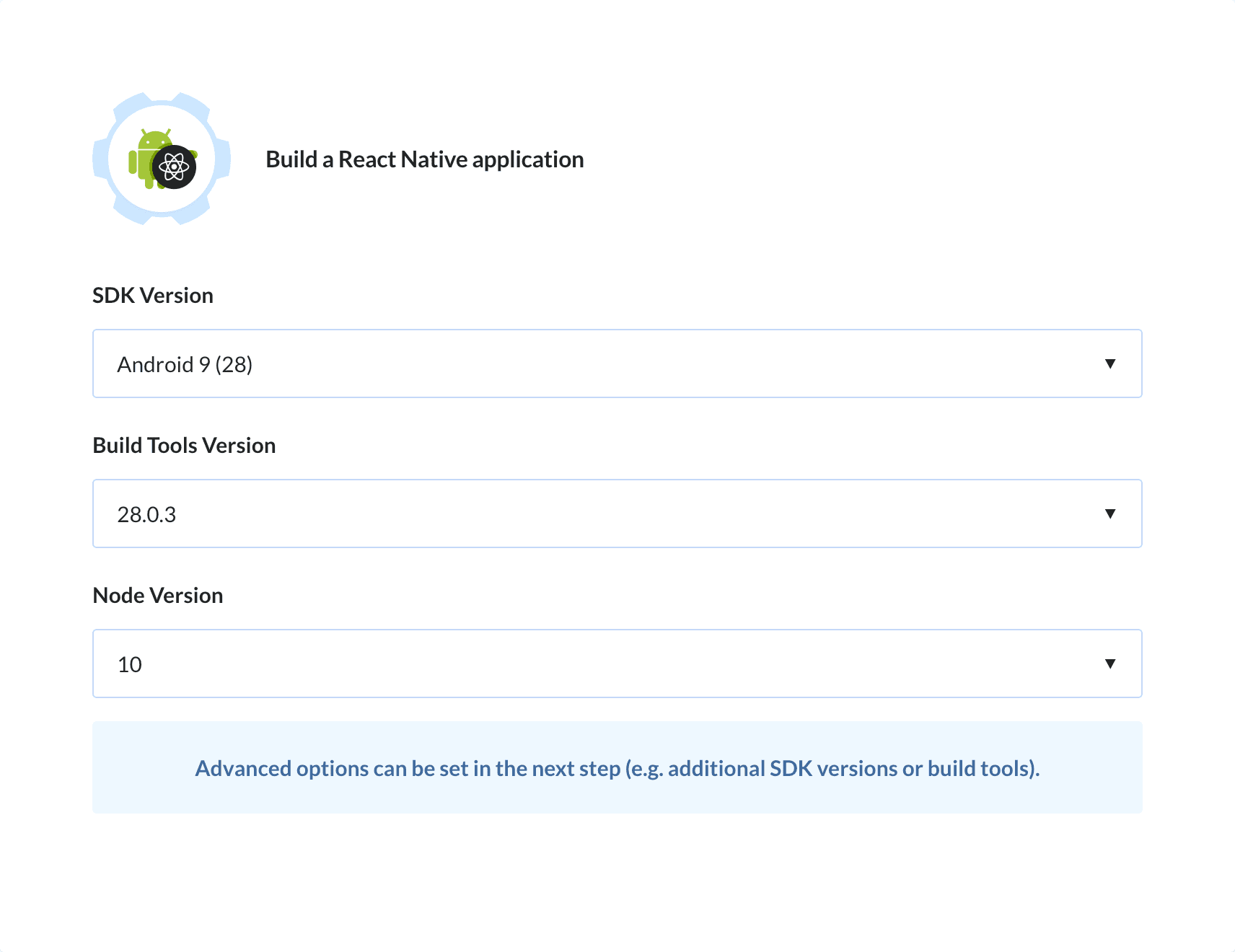 Preview Build Android React Native Application action