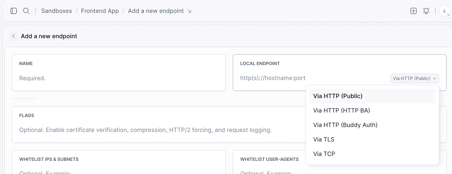 Add a new endpoint