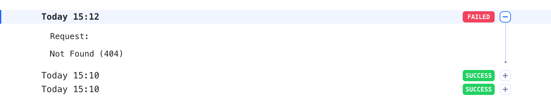 Error details – Webhook details