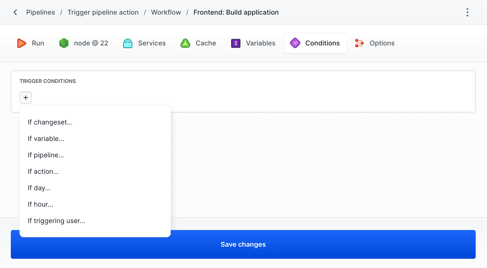 Trigger conditions in action