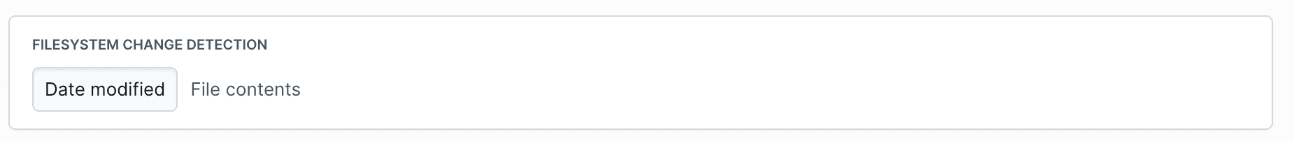 Filesystem change detection