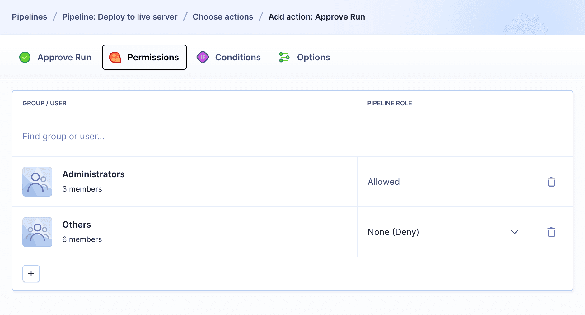 Wait for approval configuration