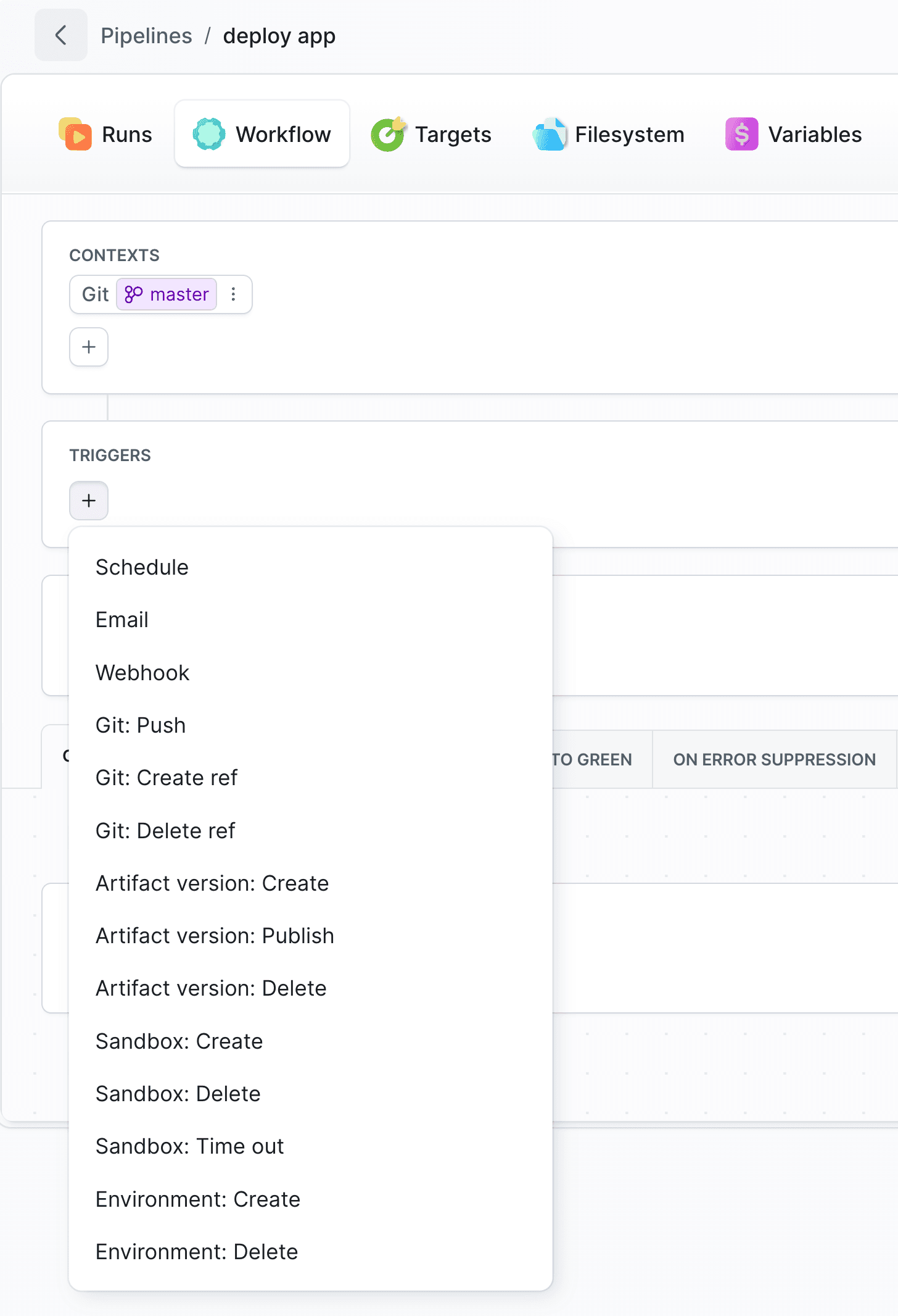 Sandbox event triggers in Buddy