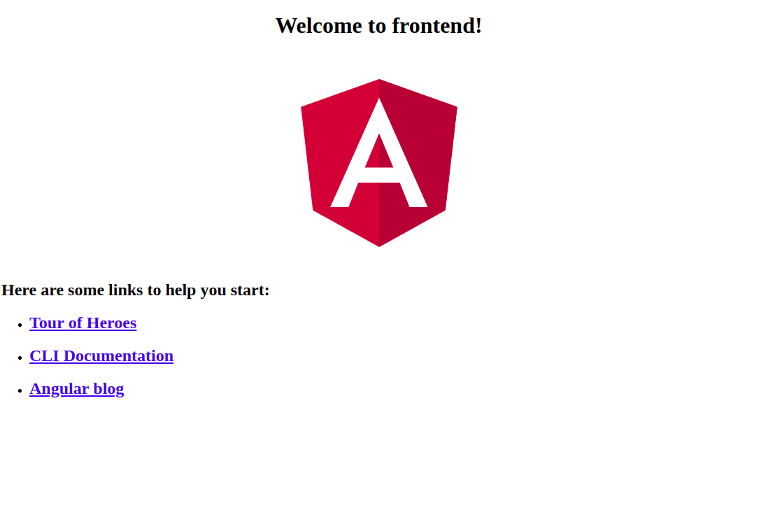 Angular app