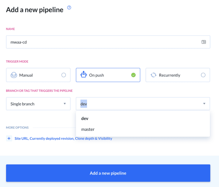 Building a CI/CD pipeline in Buddy — image by author