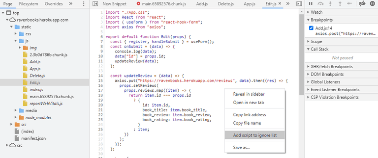 Debug JavaScript in Chrome with DevTools | Tutorials
