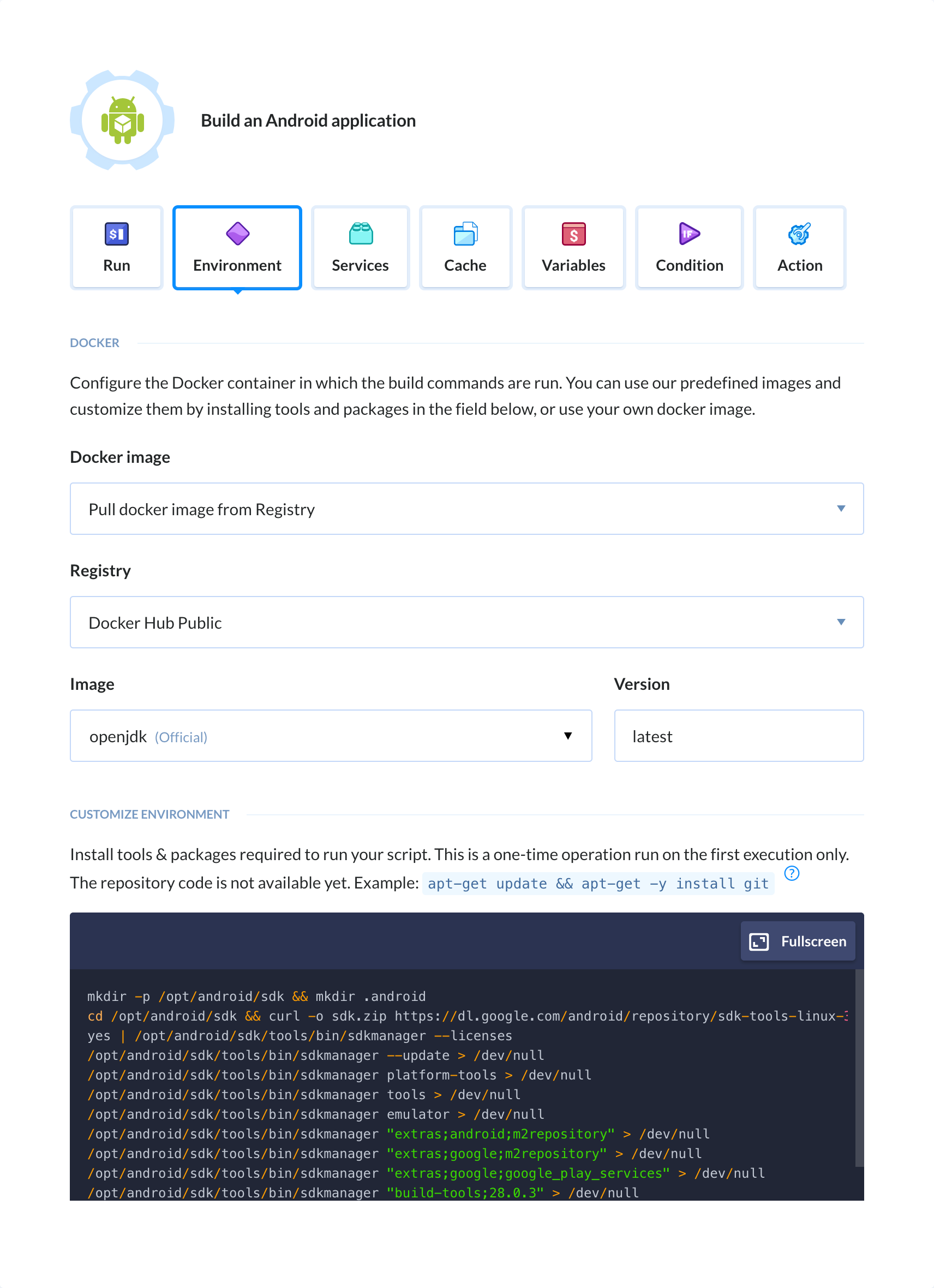 build android apk ci cd delivery deploy devops buddy