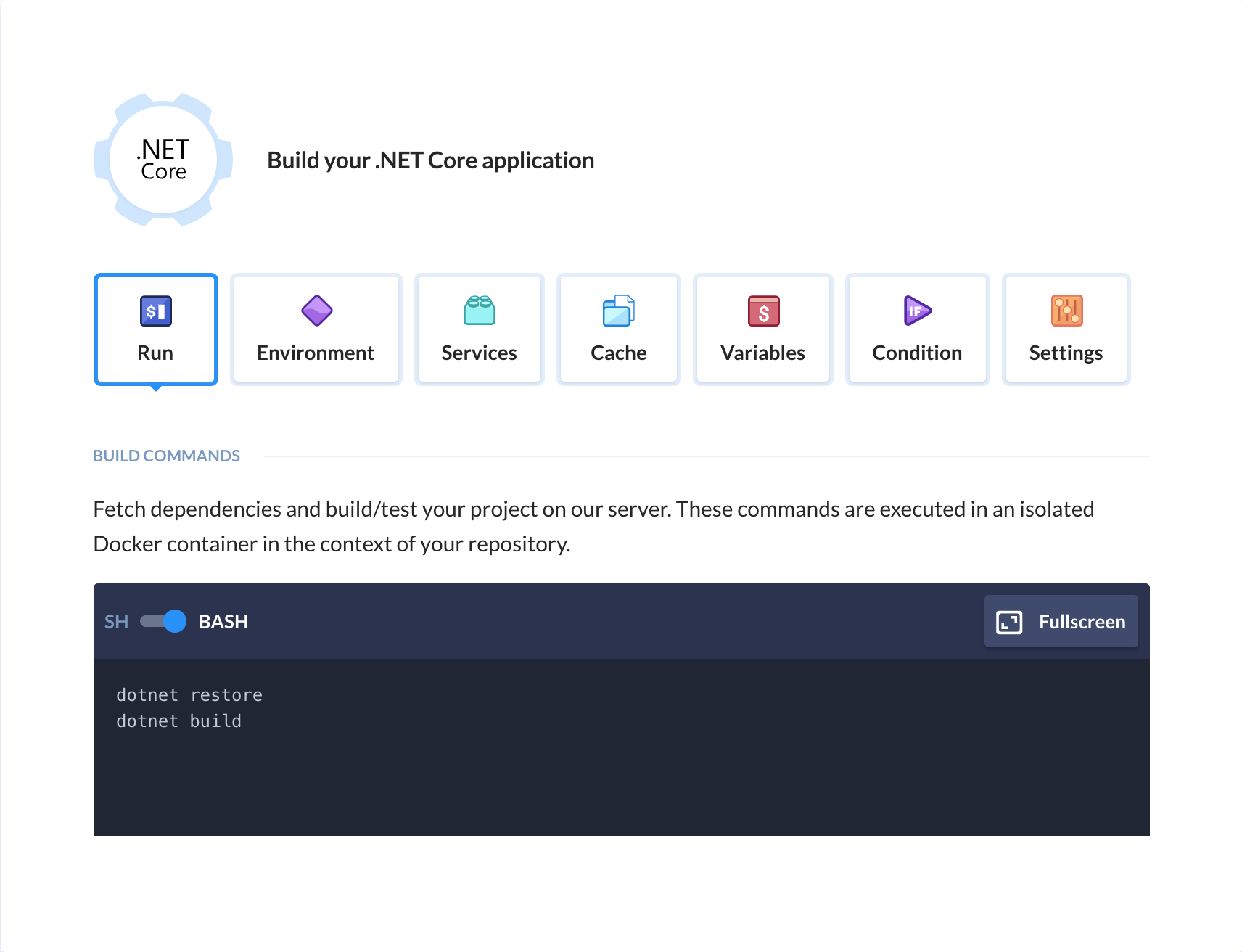 Preview .NET Core action