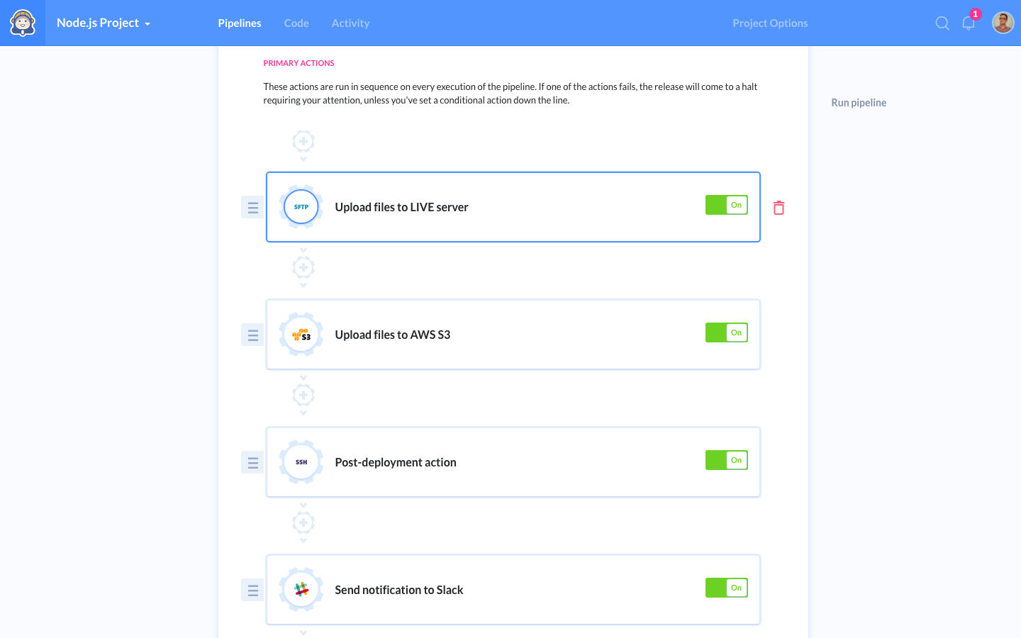 Customized pipeline