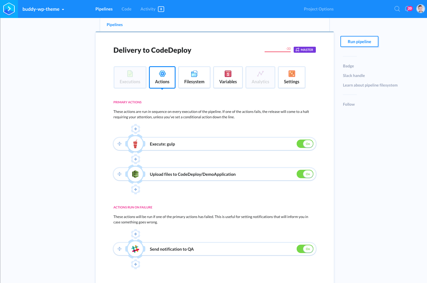 Example workflow