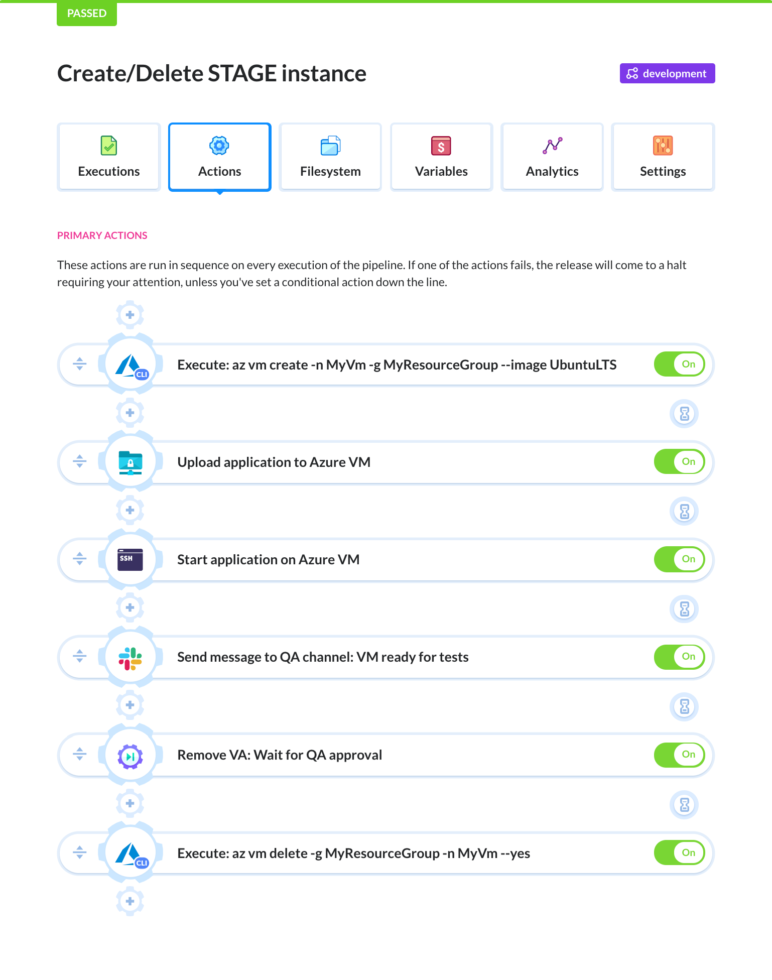 Example Azure pipeline