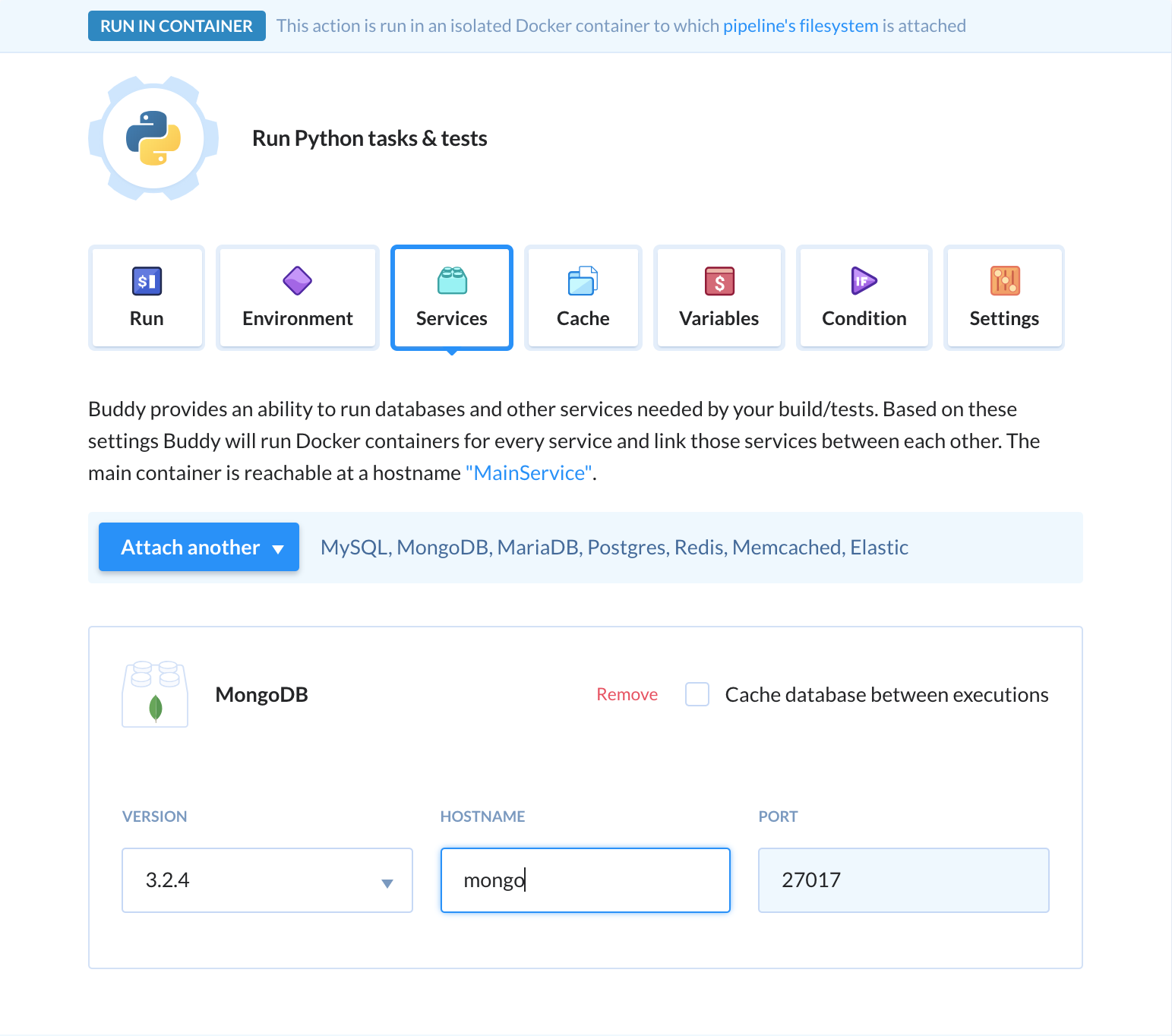 docker network hostname