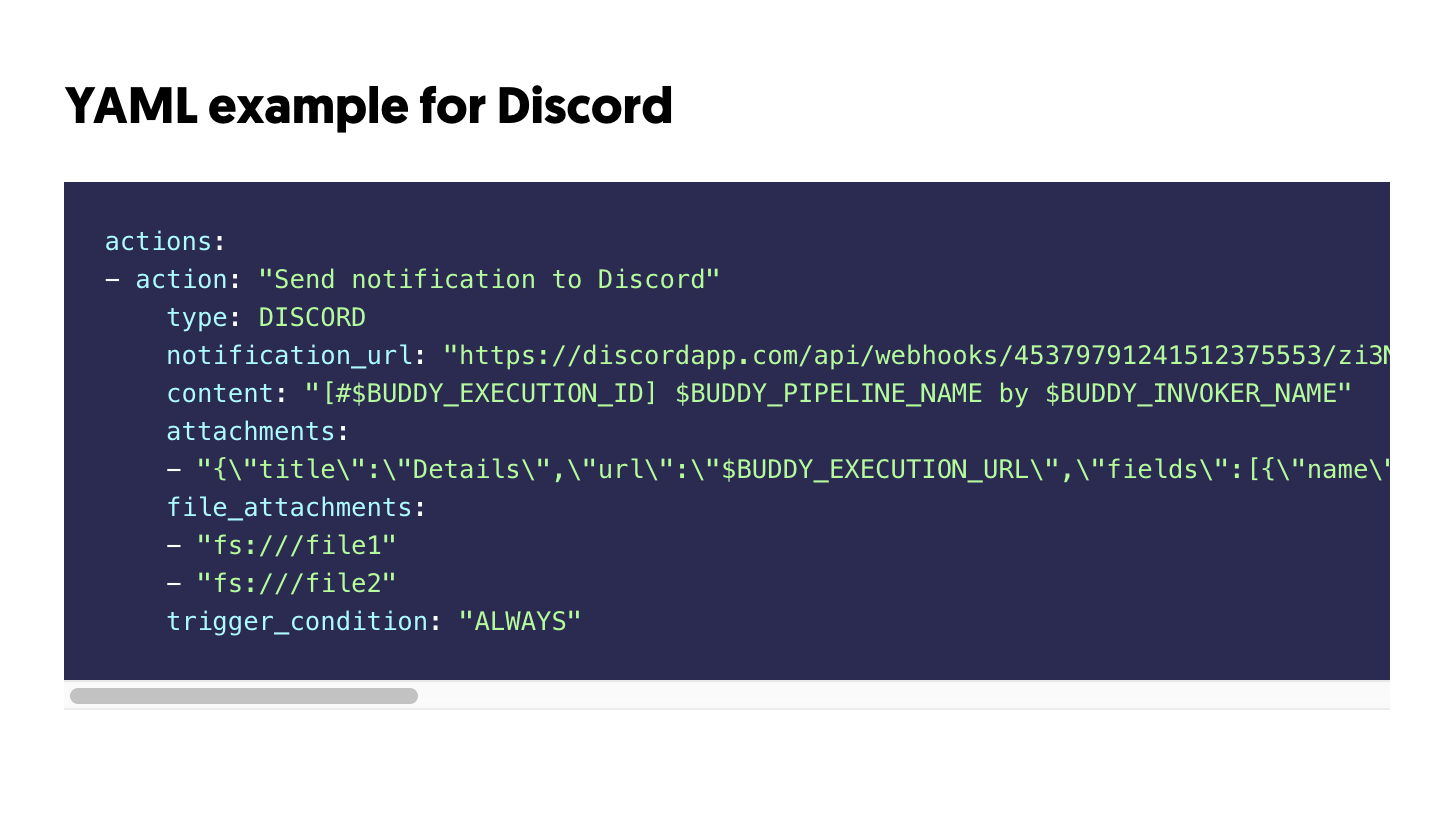 Discord YAML preview