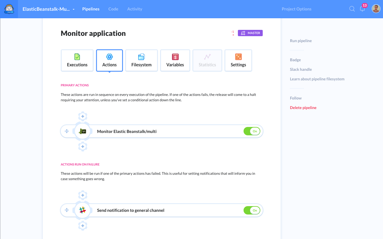 Monitoring pipeline example