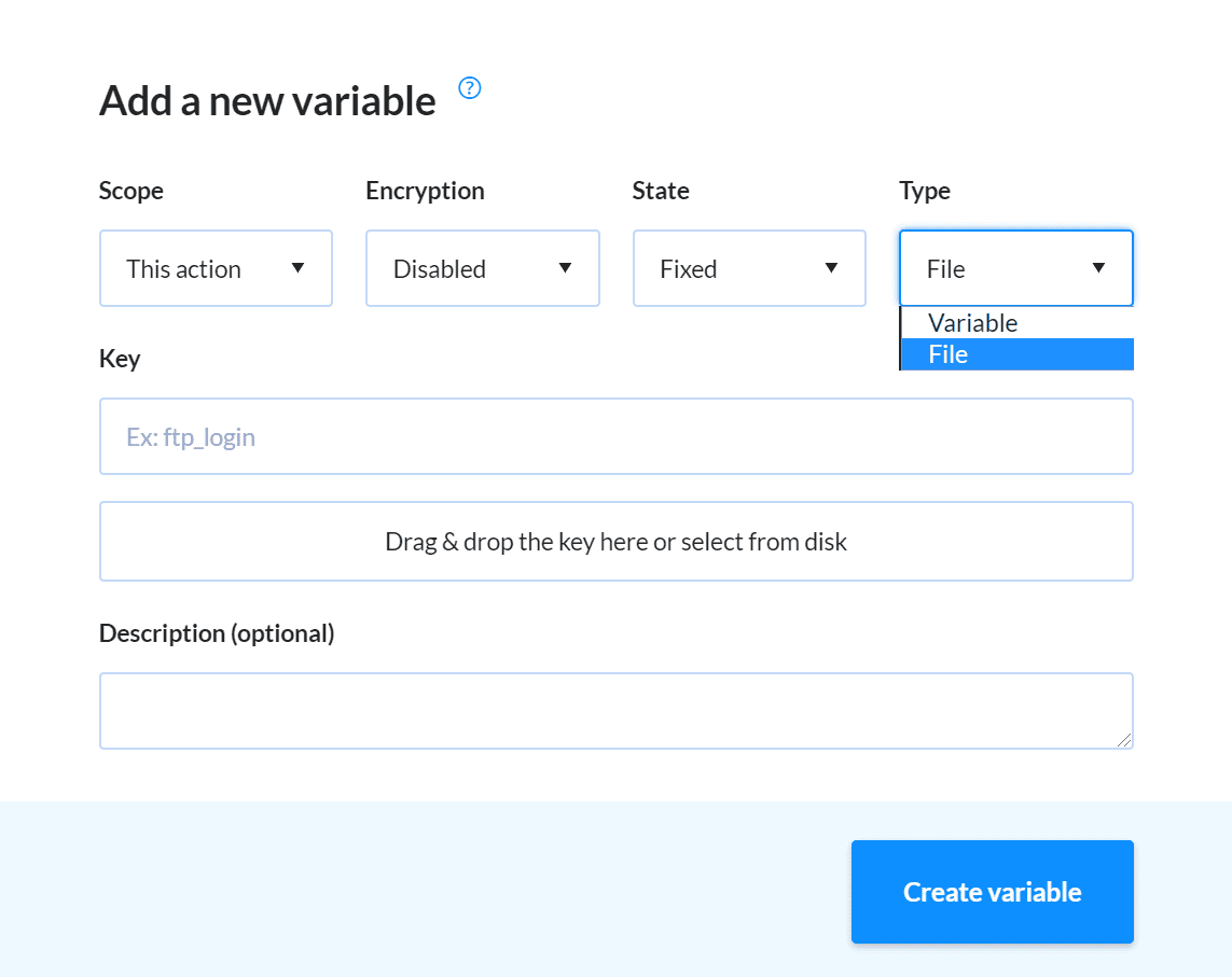 Adding a new variable