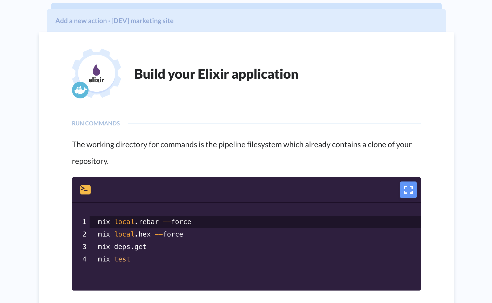 Elixir project details