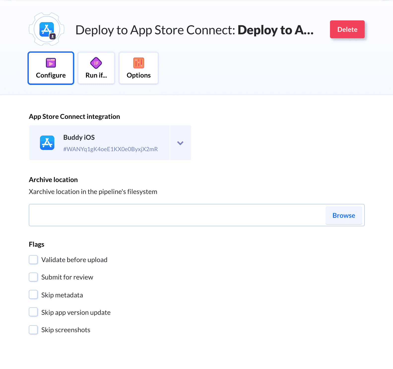 Deployment to App Store