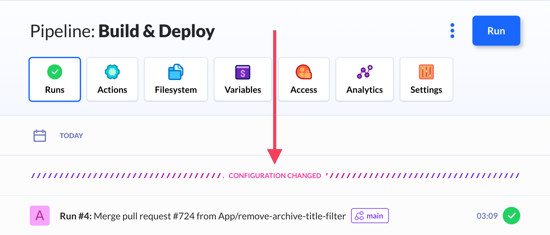 Feature Spotlight New Pipeline Run View