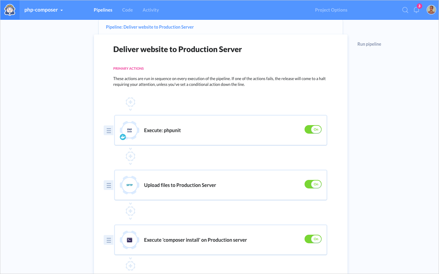 PHPUnit workflow