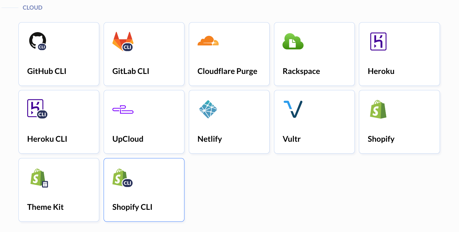 Shopify actions