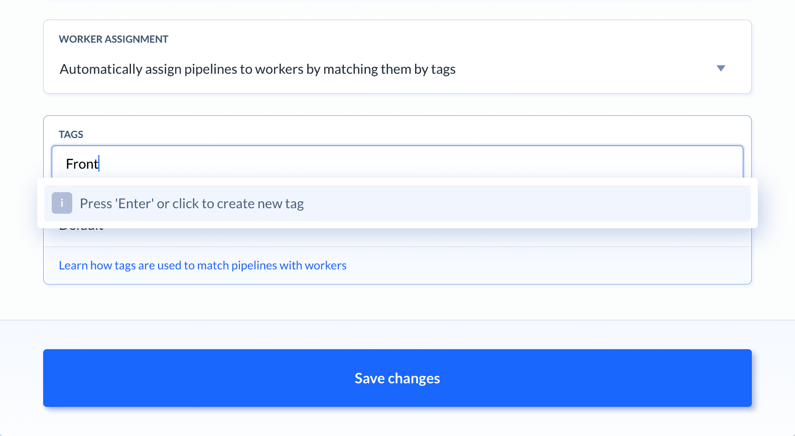 Creating worker labels