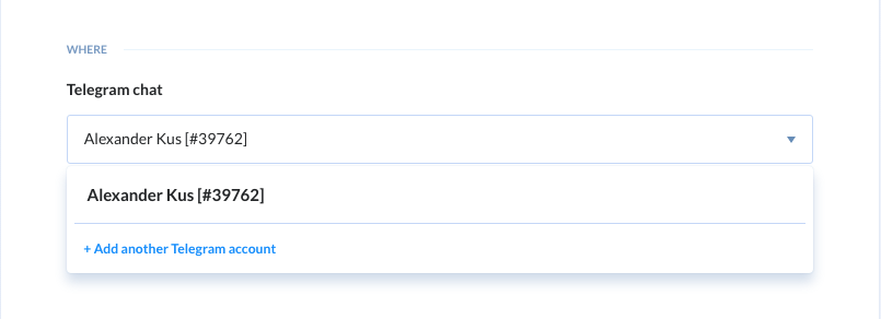 Adding multiple Telegram accounts