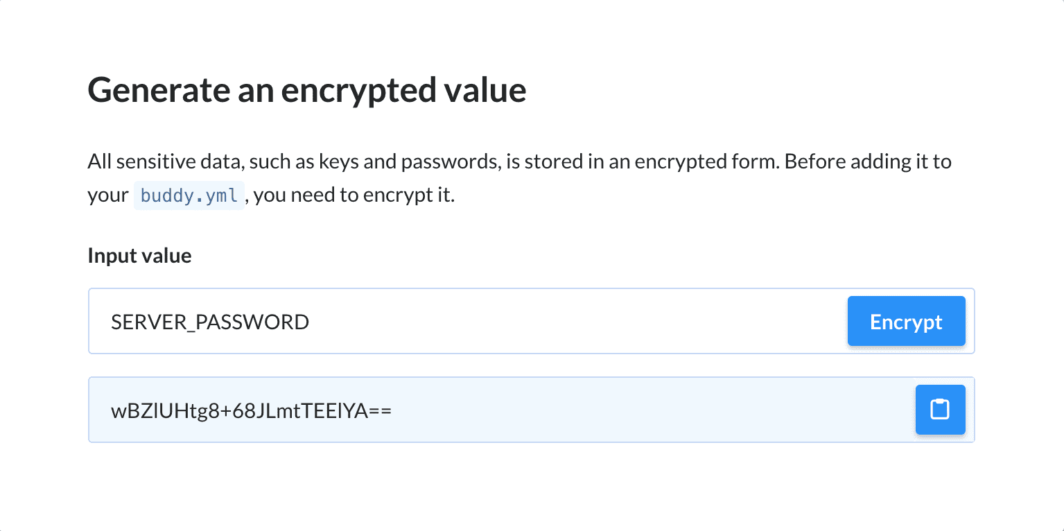 Generating YAML encrypted values