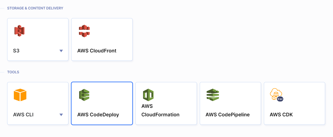 Creating a user in CodeDeploy