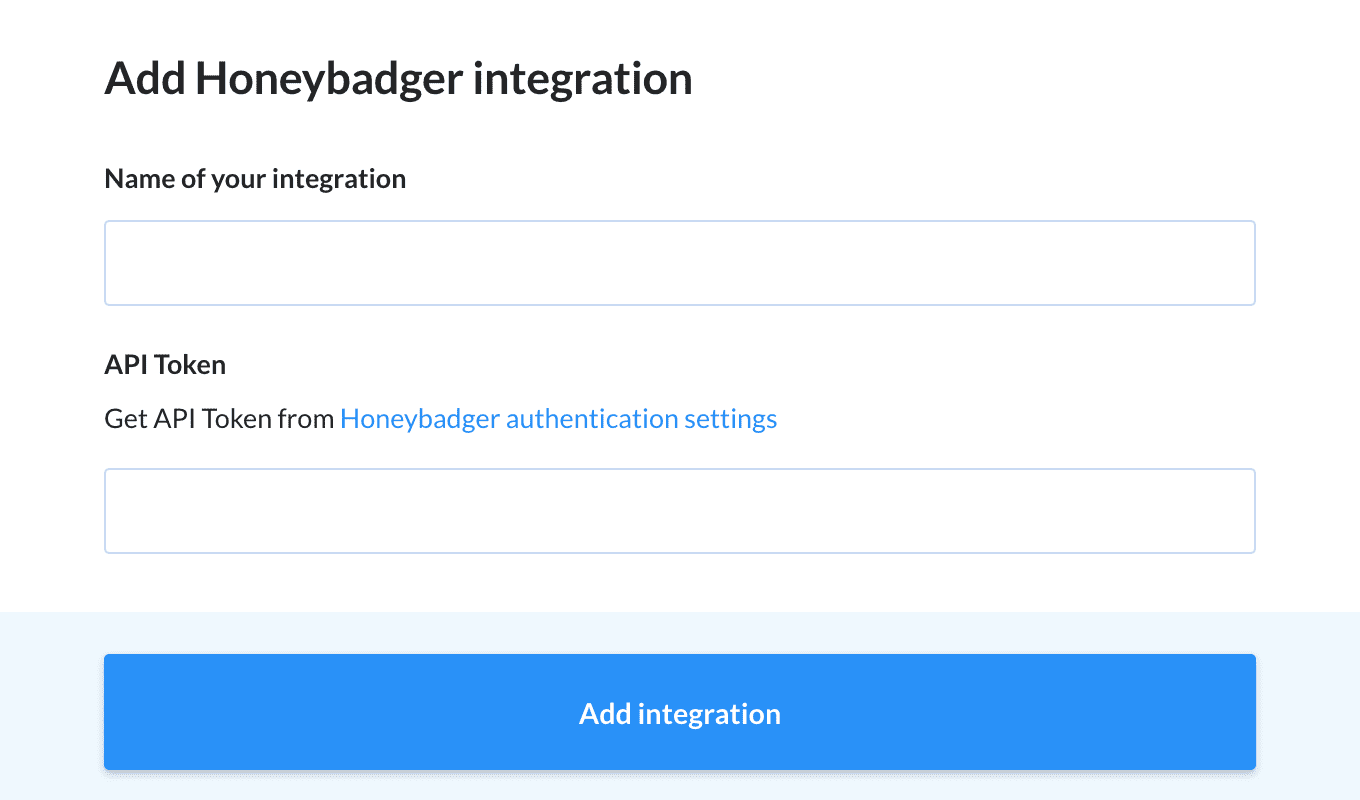 Adding Honeybadger integration