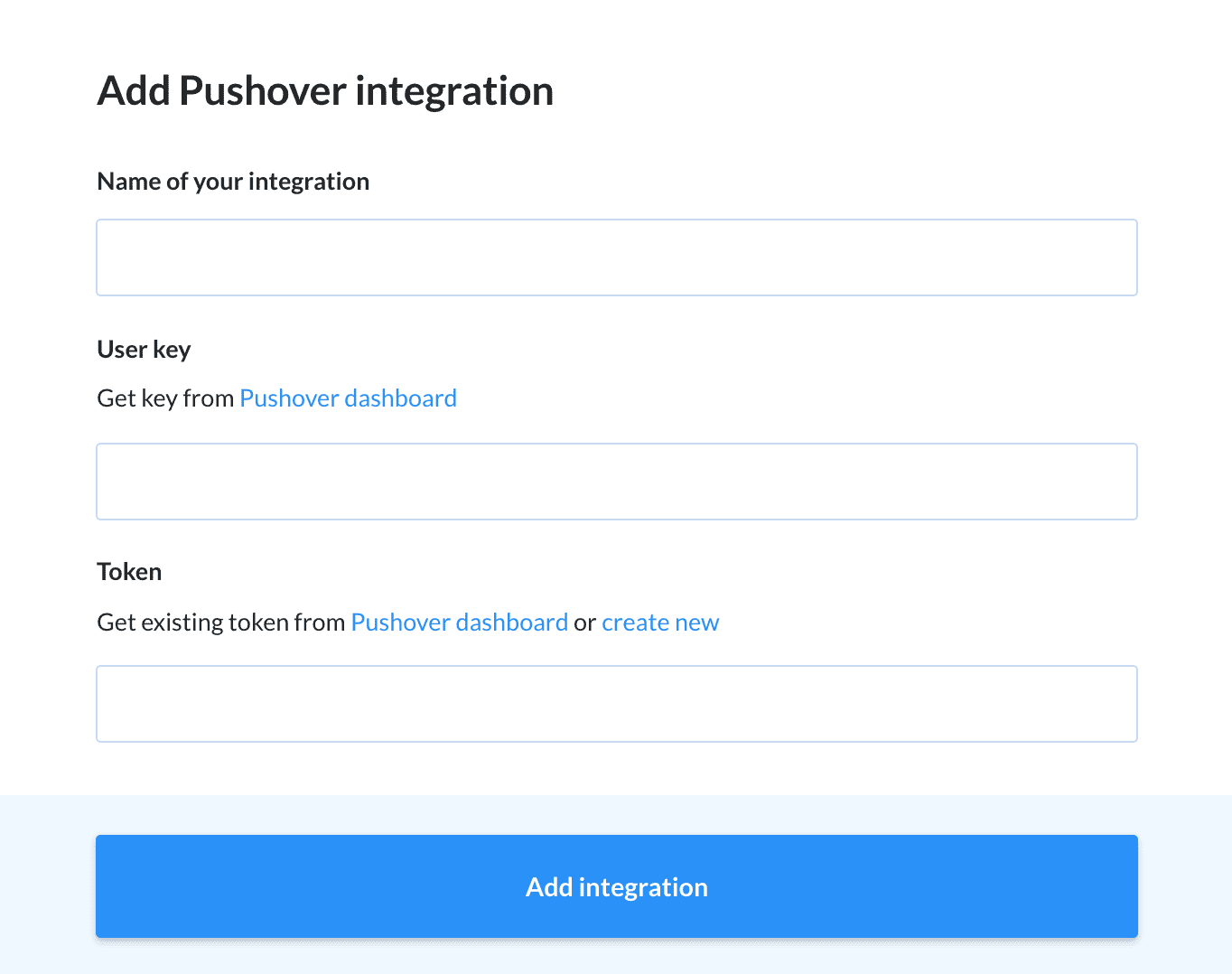 Adding Pushover integration