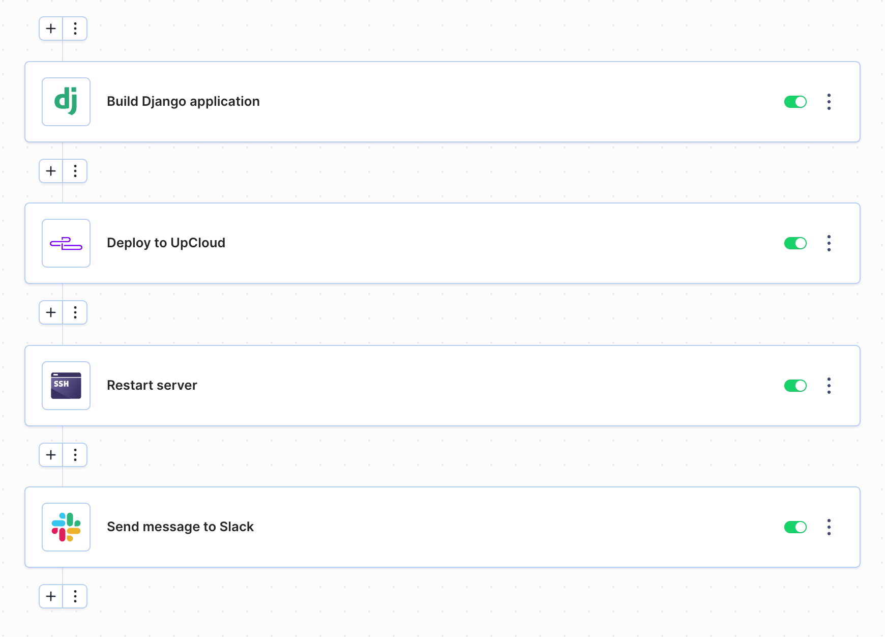 Pipeline example for UpCloud integration