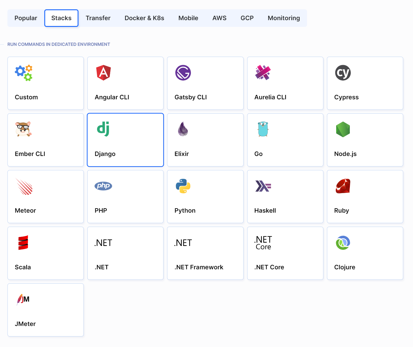 Django action on framework list