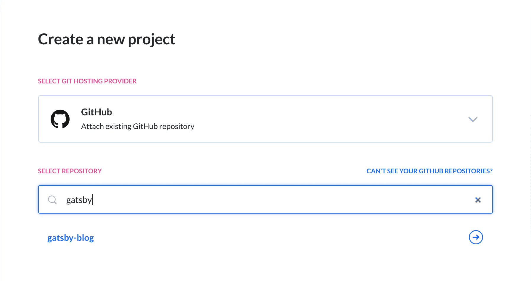 Adding new project to Buddy