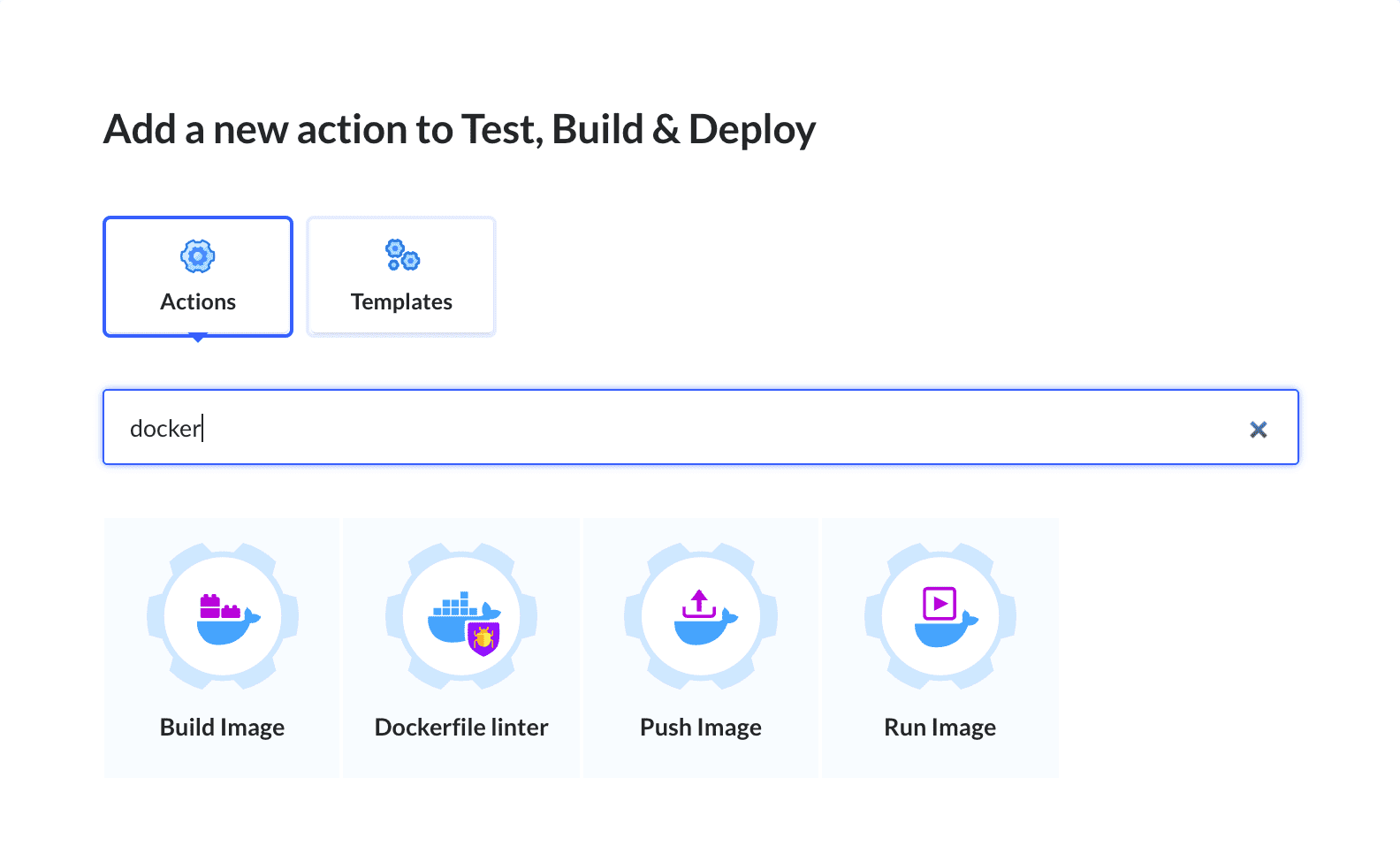 Adding Build Image action to the pipeline