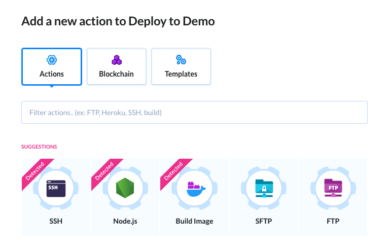 Suggested actions