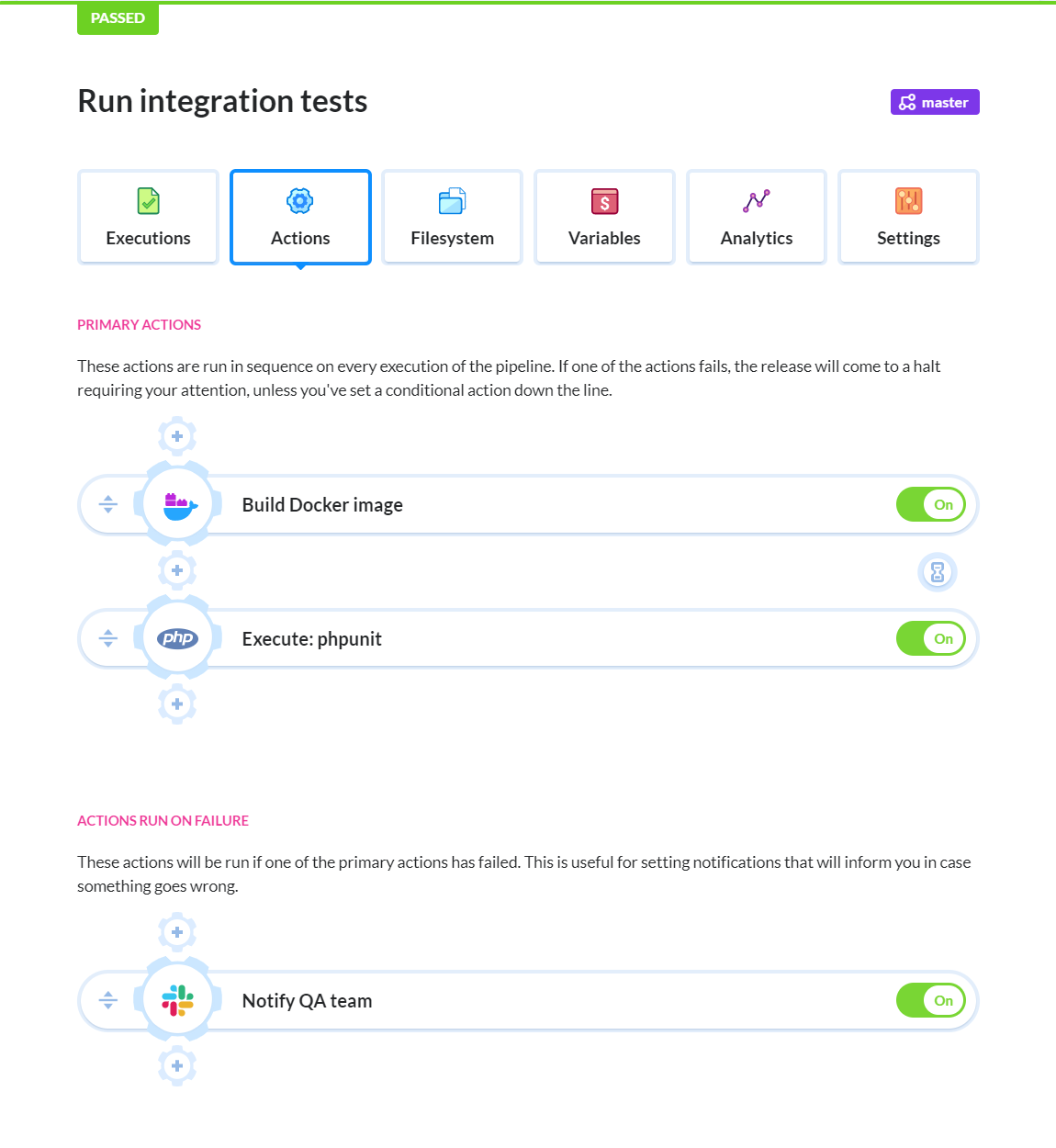 Custom service configuration