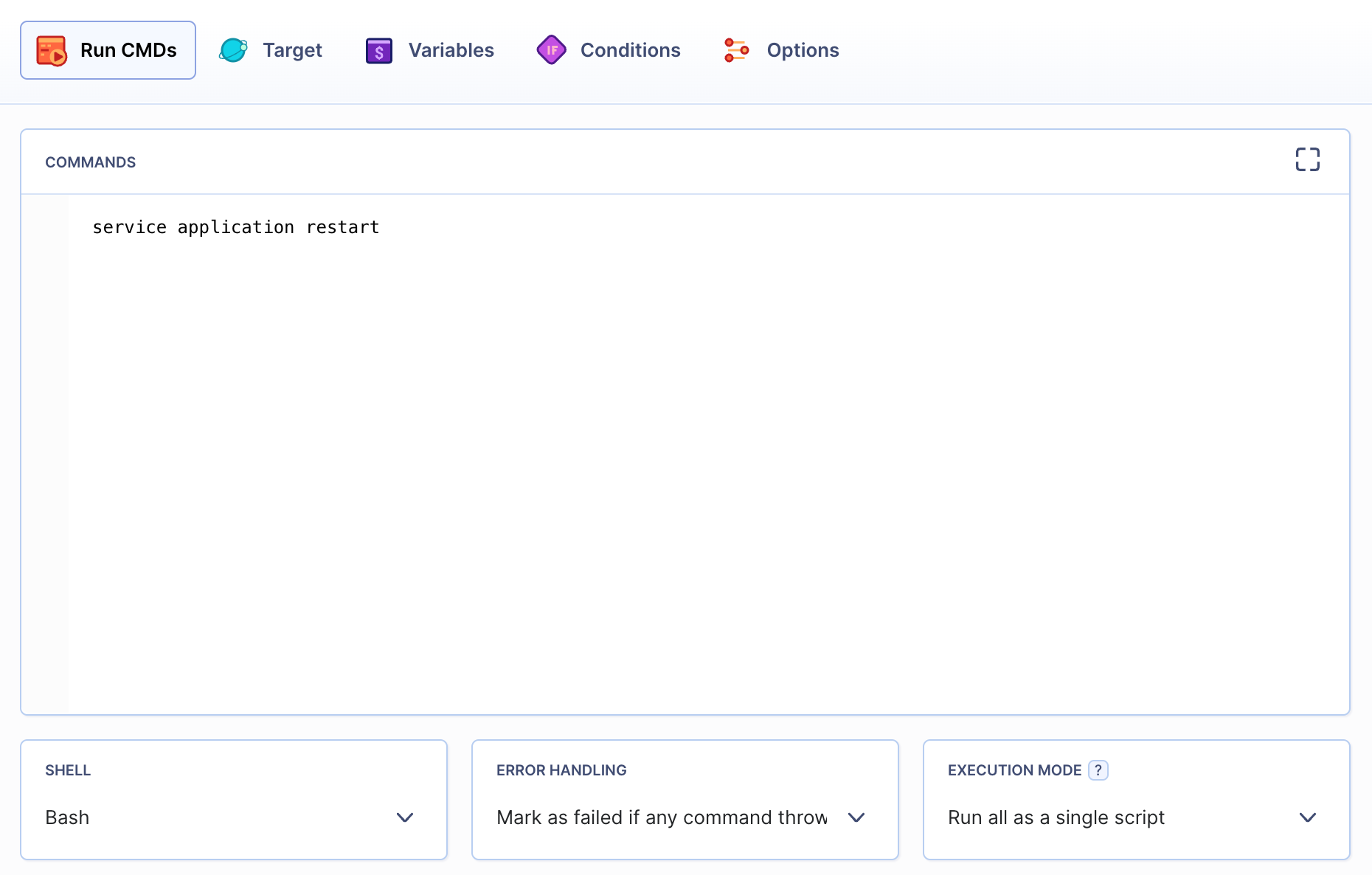 Adding the SSH action