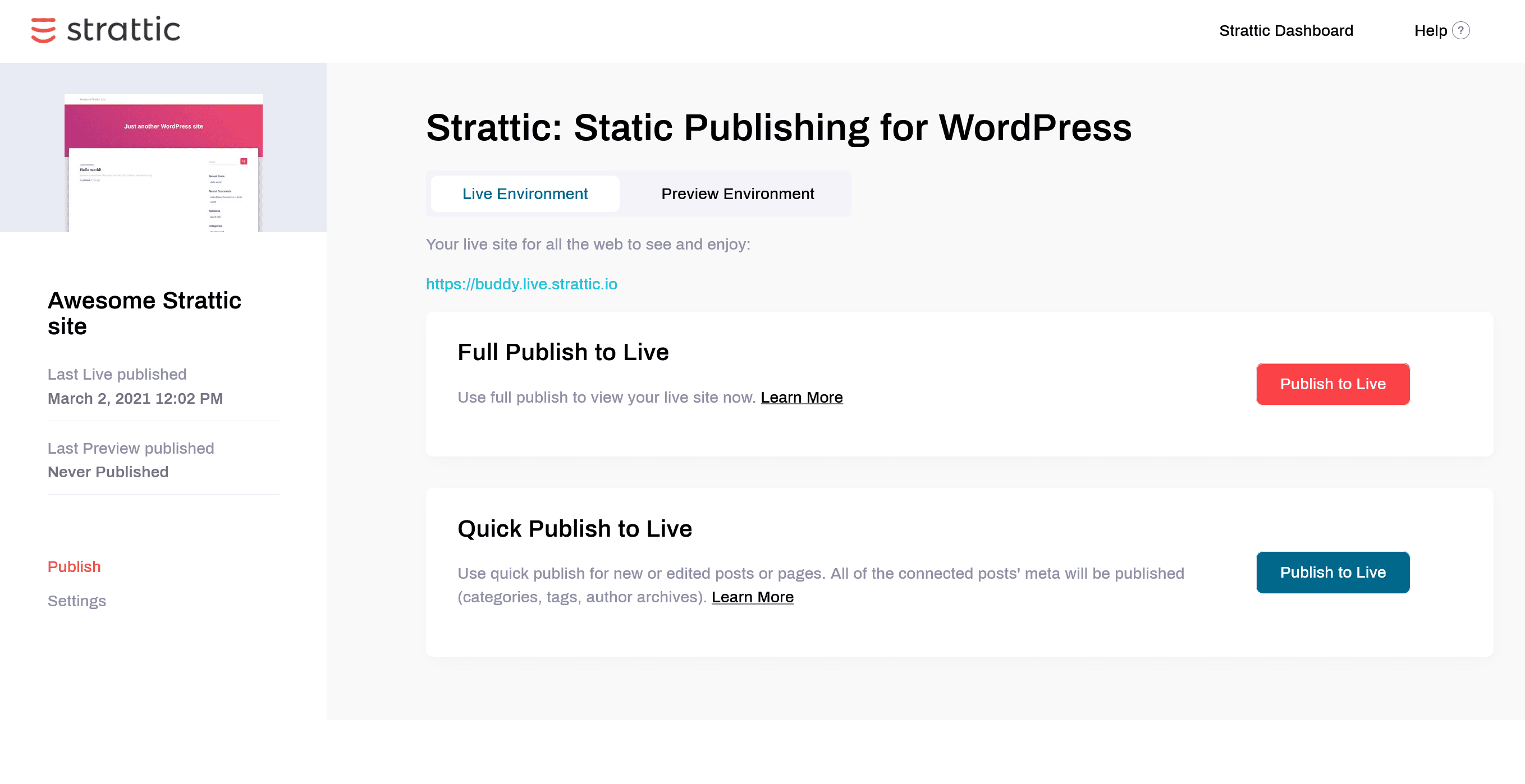 Strattic publishing
