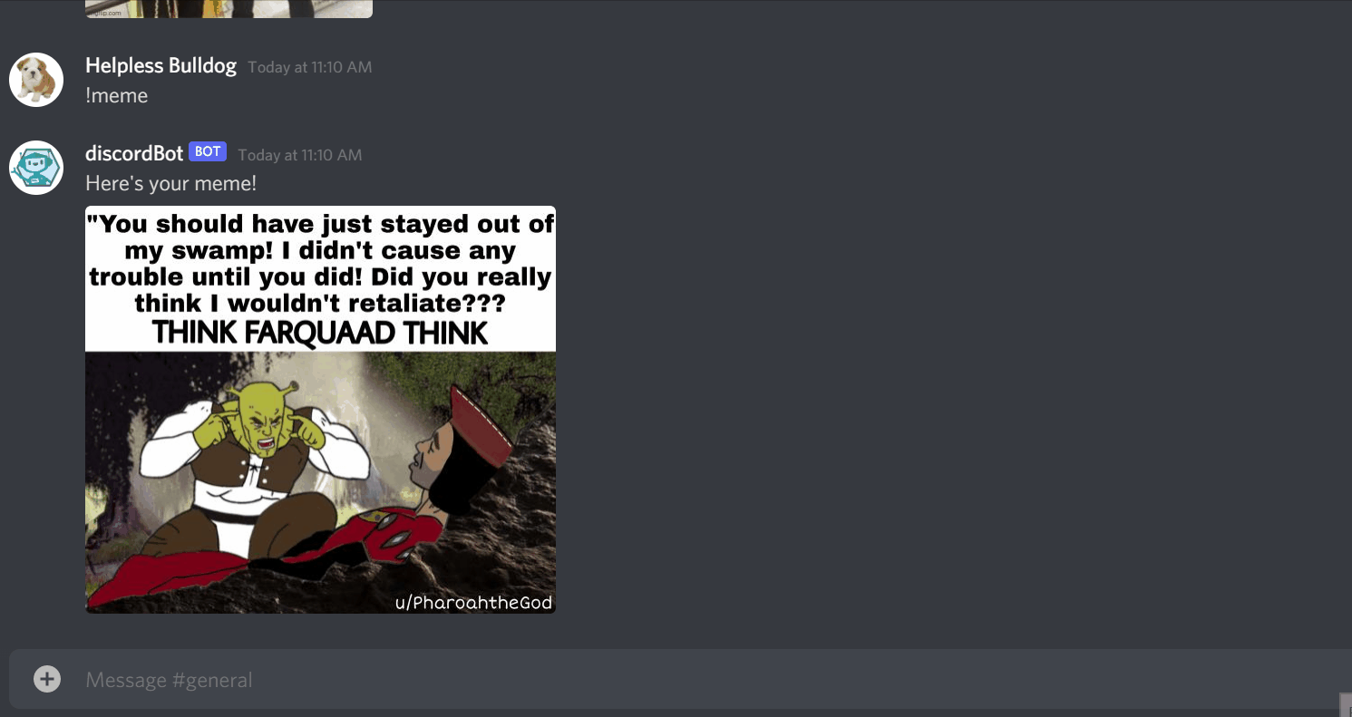 Recurrent messages on Discord server